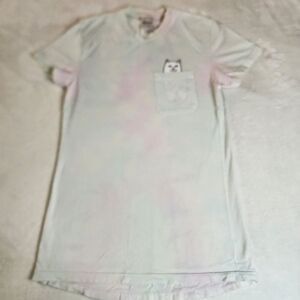 Rip N Dip Tie Dyed Cat In The Pocket Tshirt With Graphic Size Small